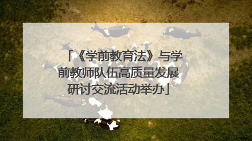 《学前教育法》与学前教师队伍高质量发展研讨交流活动举办