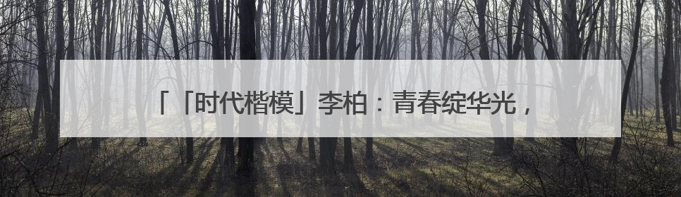 「时代楷模」李柏：青春绽华光，从基层“小白”到网络安全尖兵