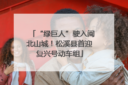 “绿巨人”驶入闽北山城！松溪县首迎复兴号动车组