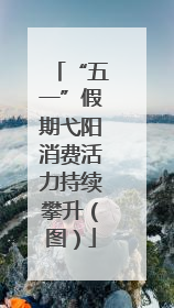 “五一”假期弋阳消费活力持续攀升（图）