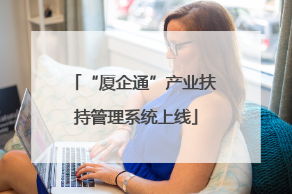 “厦企通”产业扶持管理系统上线