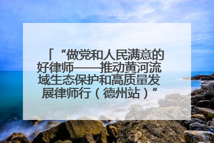 “做党和人民满意的好律师——推动黄河流域生态保护和高质量发展律师行（德州站）”活动成功举办