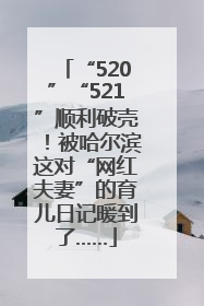 “520”“521”顺利破壳！被哈尔滨这对“网红夫妻”的育儿日记暖到了……