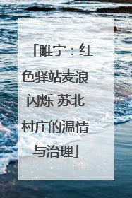 睢宁：红色驿站麦浪闪烁 苏北村庄的温情与治理
