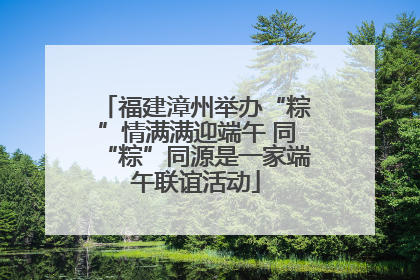 福建漳州举办“粽”情满满迎端午 同“粽”同源是一家端午联谊活动