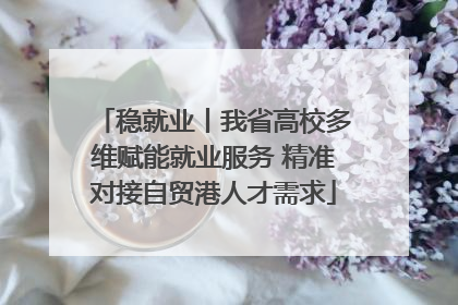 稳就业丨我省高校多维赋能就业服务 精准对接自贸港人才需求