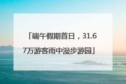 端午假期首日，31.67万游客雨中漫步游园