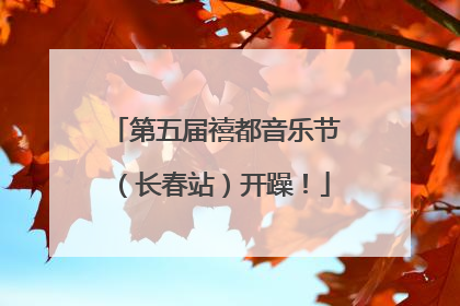 第五届禧都音乐节（长春站）开躁！