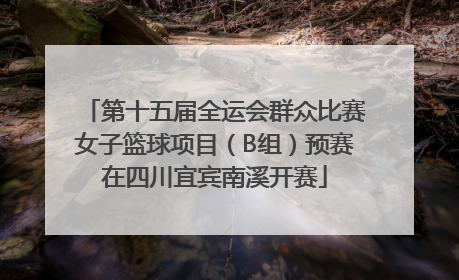 第十五届全运会群众比赛女子篮球项目（B组）预赛在四川宜宾南溪开赛
