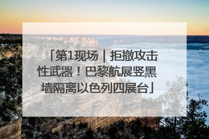 第1现场｜拒撤攻击性武器！巴黎航展竖黑墙隔离以色列四展台