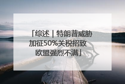 综述｜特朗普威胁加征50%关税招致欧盟强烈不满