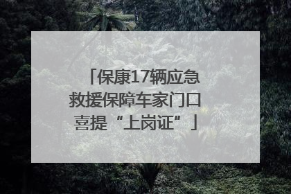 保康17辆应急救援保障车家门口喜提“上岗证”
