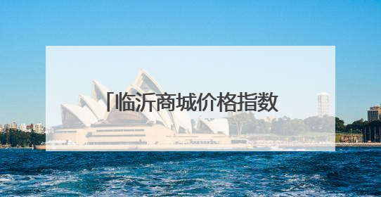 临沂商城价格指数分析（6月19日—6月25日）