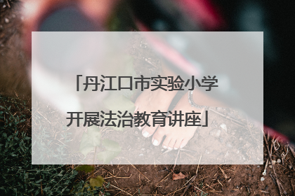 丹江口市实验小学开展法治教育讲座