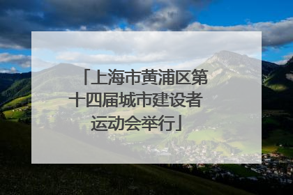 上海市黄浦区第十四届城市建设者运动会举行
