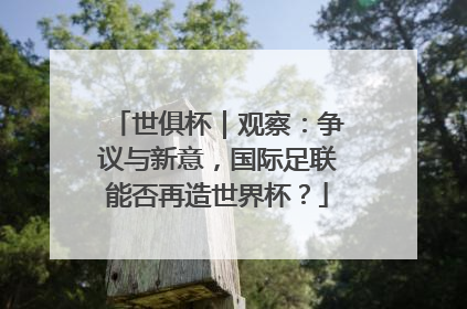 世俱杯｜观察：争议与新意，国际足联能否再造世界杯？