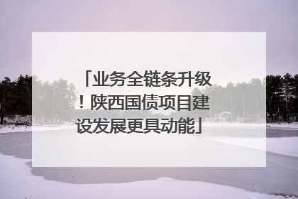 业务全链条升级！陕西国债项目建设发展更具动能