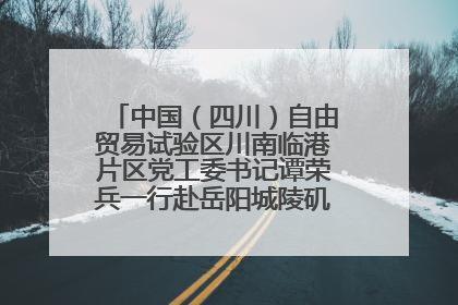 中国（四川）自由贸易试验区川南临港片区党工委书记谭荣兵一行赴岳阳城陵矶综保区考察