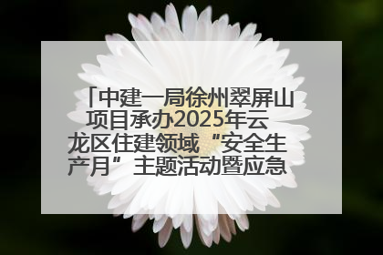 中建一局徐州翠屏山项目承办2025年云龙区住建领域“安全生产月”主题活动暨应急救援演练观摩会
