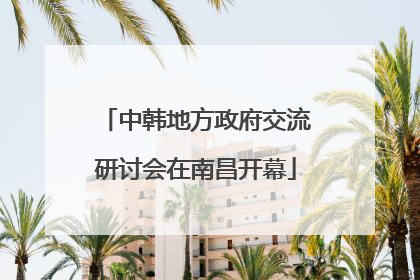 中韩地方政府交流研讨会在南昌开幕
