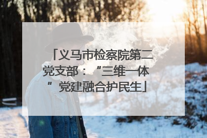 义马市检察院第二党支部：“三维一体”党建融合护民生