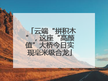 云端“拼积木”，这座“高颜值”大桥今日实现毫米级合龙