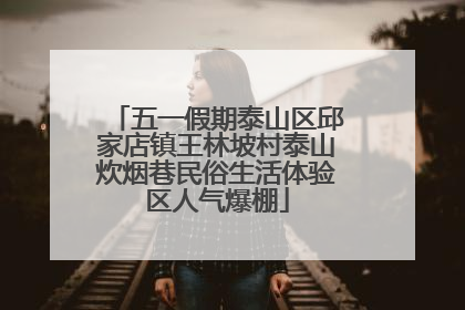 五一假期泰山区邱家店镇王林坡村泰山炊烟巷民俗生活体验区人气爆棚