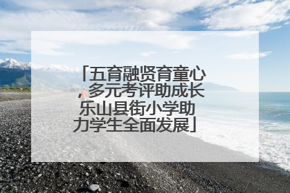 五育融贤育童心，多元考评助成长 乐山县街小学助力学生全面发展