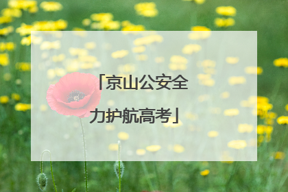 京山公安全力护航高考