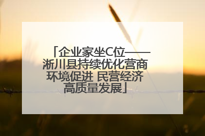 企业家坐C位——淅川县持续优化营商环境促进 民营经济高质量发展