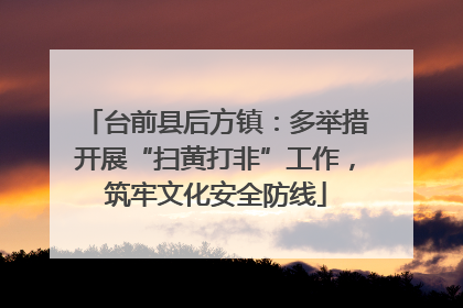台前县后方镇：多举措开展“扫黄打非”工作，筑牢文化安全防线