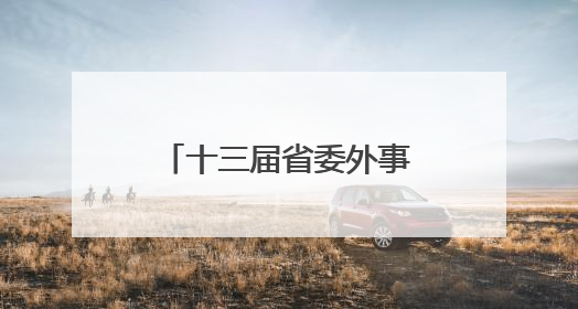 十三届省委外事工作委员会第三次全体会议召开