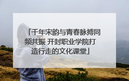 千年宋韵与青春脉搏同频共振 开封职业学院打造行走的文化课堂