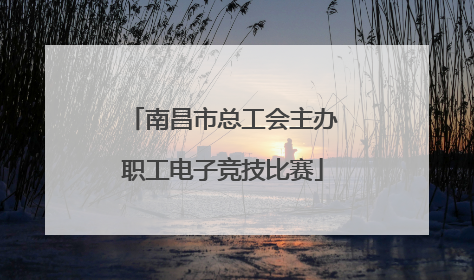 南昌市总工会主办职工电子竞技比赛