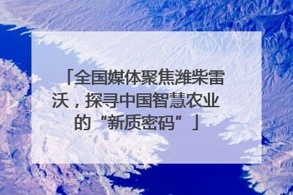 全国媒体聚焦潍柴雷沃，探寻中国智慧农业的“新质密码”