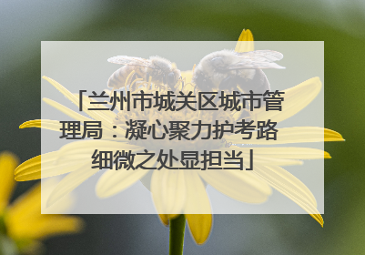 兰州市城关区城市管理局：凝心聚力护考路 细微之处显担当