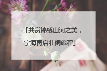 共赏锦绣山河之美，宁海再启壮阔旅程