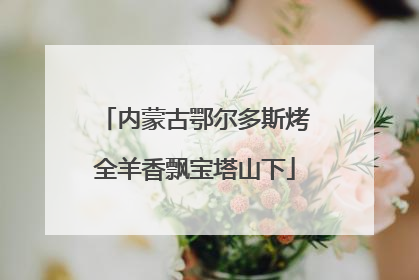 内蒙古鄂尔多斯烤全羊香飘宝塔山下