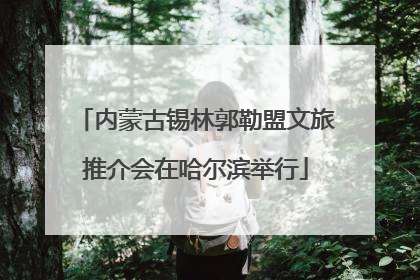 内蒙古锡林郭勒盟文旅推介会在哈尔滨举行