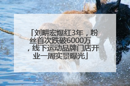 刘畊宏爆红3年，粉丝首次跌破6000万，线下运动品牌门店开业一周实景曝光