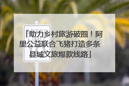 助力乡村旅游破圈！阿里公益联合飞猪打造多条县域文旅爆款线路