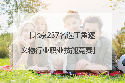 北京237名选手角逐文物行业职业技能竞赛