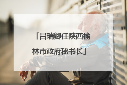 吕瑞卿任陕西榆林市政府秘书长
