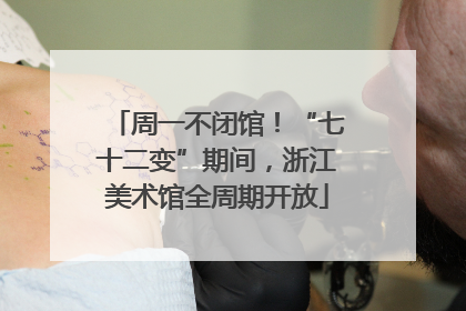 周一不闭馆！“七十二变”期间，浙江美术馆全周期开放