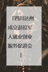 四川达州成立退役军人就业创业服务促进会