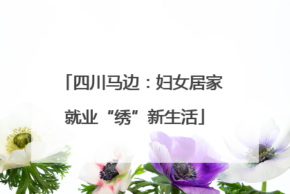 四川马边：妇女居家就业“绣”新生活