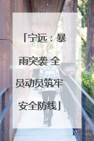 宁远：暴雨突袭 全员动员筑牢安全防线