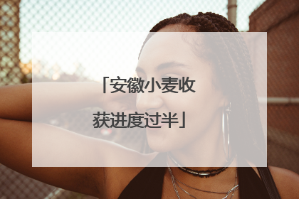 安徽小麦收获进度过半