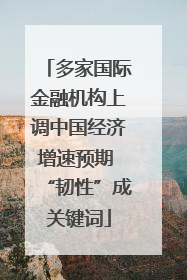 多家国际金融机构上调中国经济增速预期 “韧性”成关键词