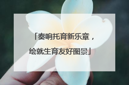 奏响托育新乐章，绘就生育友好图景